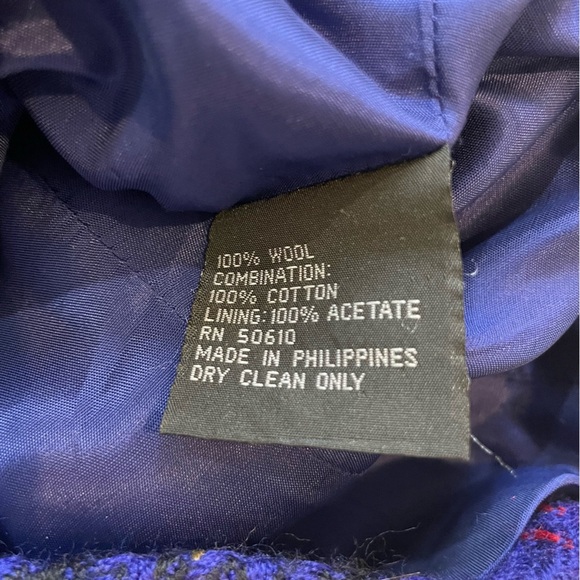 Kasper Company and ASL Electric Blue 100% Wool Plaid Blazer Women's Size 4P Warm - Picture 8 of 9